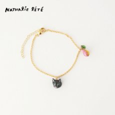 画像1: ナタリー・レテ / Nathalie Lete｜＼送料込み／Bracelet　ブレスレット　ブラックキャット｜Black cat｜ねこ猫ネコキャットcat (1)