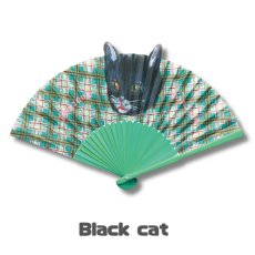 画像5: 【ナタリー・レテ / Nathalie Lete】Cat Sensu｜キャット 扇子｜軽量・コンパクト｜4種類から選べる  Black cat / Blue eye / Gray cat / Maya｜ねこ猫ネコキャットcat (5)