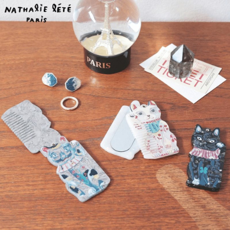 ナタリー・レテ / Nathalie Lete｜Comb＆Mirror Lucky cat コーム