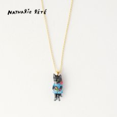 画像1: ナタリー・レテ / Nathalie Lete｜＼送料込み／Necklace　ネックレス　ブラックキャットードレス｜Black cat-dress｜ねこ猫ネコキャットcat (1)