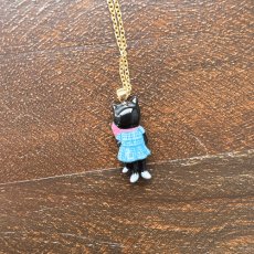 画像5: ナタリー・レテ / Nathalie Lete｜＼送料込み／Necklace　ネックレス　ブラックキャットードレス｜Black cat-dress｜ねこ猫ネコキャットcat (5)