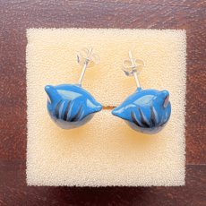 画像6: ナタリー・レテ / Nathalie Lete｜＼送料込み／Pierce Blue cat　ピアス　ブルーキャット｜ねこ猫ネコキャットcat (6)