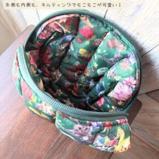 画像3: ナタリーレテ / Nathalie Lete｜Quilted Box Pouch Cats キルト ボックスポーチ キャッツ｜キルテッド キルティング ナタリー・レテ｜ 猫ねこネコキャットcat (3)