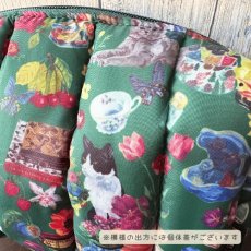 画像5: ナタリーレテ / Nathalie Lete｜Quilted Box Pouch Cats キルト ボックスポーチ キャッツ｜キルテッド キルティング ナタリー・レテ｜ 猫ねこネコキャットcat (5)