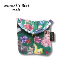 画像1: ナタリーレテ / Nathalie Lete｜Quilted Mini Pouch Cats キルト ミニポーチ キャッツ｜キルテッド キルティング ナタリー・レテ｜ 猫ねこネコキャットcat (1)