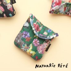 画像2: ナタリーレテ / Nathalie Lete｜Quilted Mini Pouch Cats キルト ミニポーチ キャッツ｜キルテッド キルティング ナタリー・レテ｜ 猫ねこネコキャットcat (2)