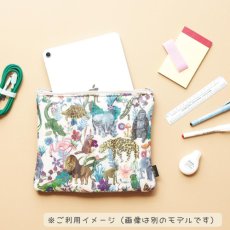 画像10: ナタリーレテ / Nathalie Lete｜Quilted Multi Pouch Cats  キルト マルチポーチ キャッツ｜A4・タブレット収納も｜キルテッド キルティング ナタリー・レテ｜猫ねこネコキャットcat (10)