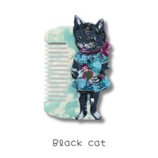画像5: 【ナタリー・レテ / Nathalie Lete】Cat Comb｜キャットコーム｜ヘアアクセサリー｜くし｜櫛｜4種類から選べる  Black cat / Tabby cat / Gray cat / Maya｜ねこ猫ネコキャットcat (5)
