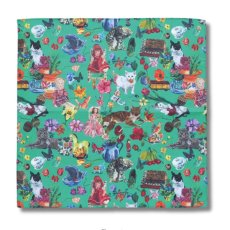 画像4: 【Nathalie Lete】Handkerchief｜ナタリー・レテ　ハンカチーフ｜2種類から選べる♪ Cats/Rabbits｜猫ねこネコ (4)
