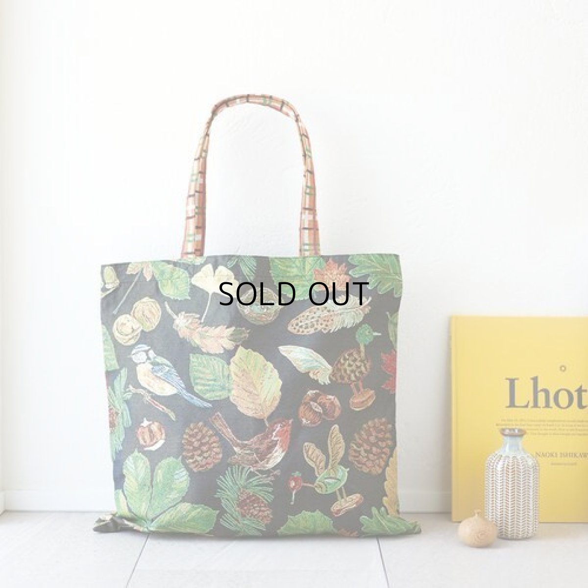 画像1: 【Nathalie Lete／ナタリー・レテ】Tote bag　トートバッグ｜黒　ブラック｜Nature｜ (1)