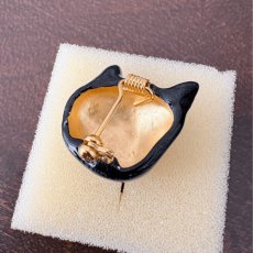 画像8: 【ナタリー・レテ / Nathalie Lete】Brooch Black cat｜黒猫 ブローチ ブラックキャット｜アクセサリー｜ねこネコ猫catキャット (8)