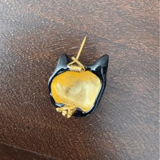 画像9: 【ナタリー・レテ / Nathalie Lete】Brooch Black cat｜黒猫 ブローチ ブラックキャット｜アクセサリー｜ねこネコ猫catキャット (9)