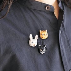 画像12: 【ナタリー・レテ / Nathalie Lete】Brooch Maya｜ブローチ マヤ｜アクセサリー｜ねこネコ猫catキャット (12)