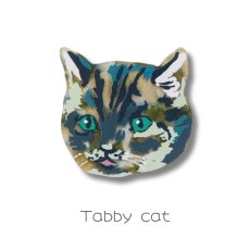画像5: ナタリー・レテ / Nathalie Lete｜Mirror ミラー｜ねこの顔型ミラー｜4種類から選べる Tabby cat / Black cat / Gray cat / Maya｜携帯用鏡｜猫ねこネコキャットcat (5)