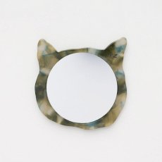 画像6: ナタリー・レテ / Nathalie Lete｜Mirror ミラー｜ねこの顔型ミラー｜4種類から選べる Tabby cat / Black cat / Gray cat / Maya｜携帯用鏡｜猫ねこネコキャットcat (6)