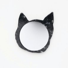 画像8: ナタリー・レテ / Nathalie Lete｜Mirror ミラー｜ねこの顔型ミラー｜4種類から選べる Tabby cat / Black cat / Gray cat / Maya｜携帯用鏡｜猫ねこネコキャットcat (8)