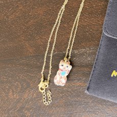 画像10: 【ナタリー・レテ / Nathalie Lete】Necklace Lucky cat｜真鍮ネックレス ラッキーキャット ホワイト(白)｜ブラスアクセサリー 猫ねこネコ (10)