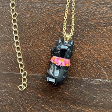 画像8: 【ナタリー・レテ / Nathalie Lete】Necklace Lucky cat-BK｜真鍮ネックレス ラッキーキャット ブラック(黒)｜ブラスアクセサリー 猫ねこネコ (8)