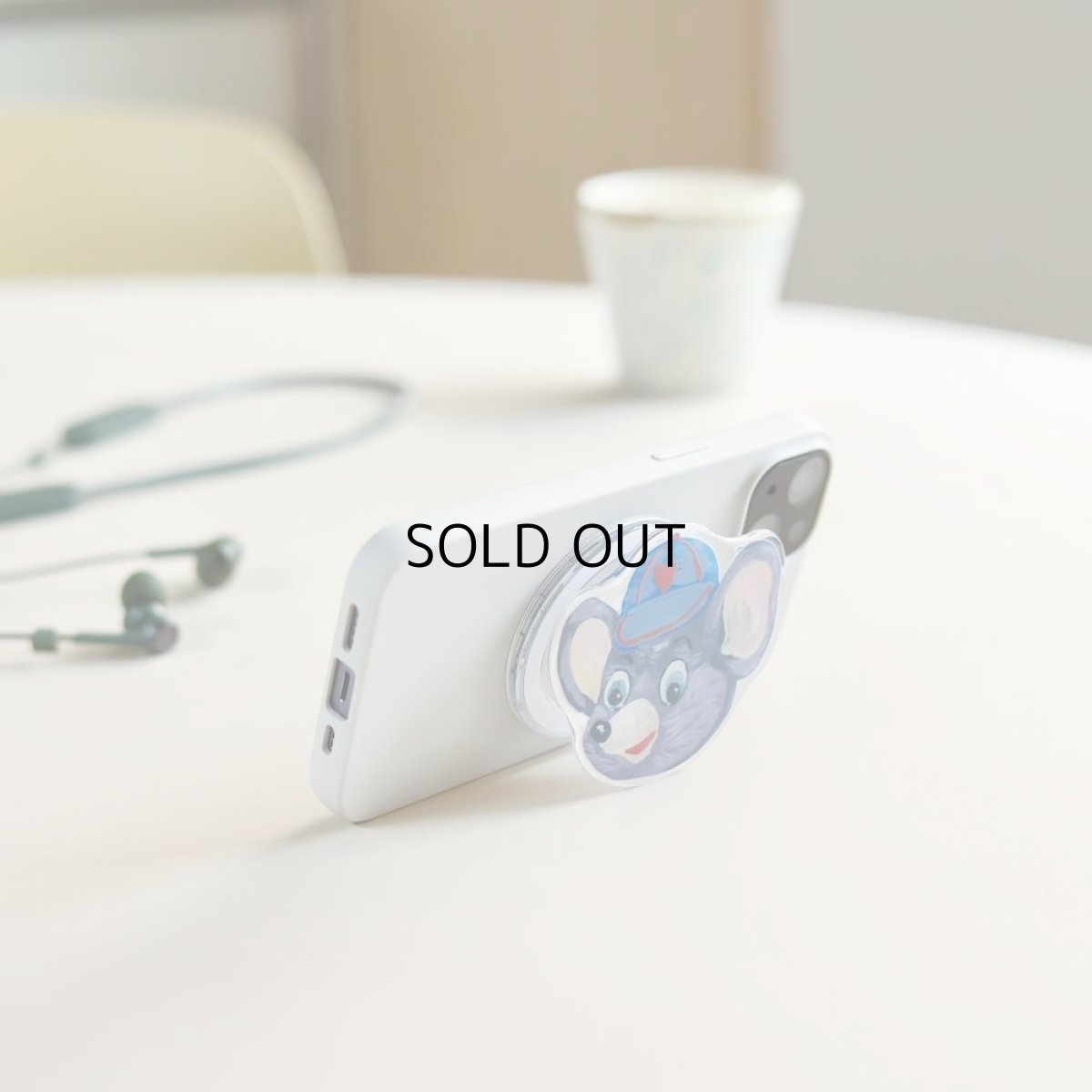 画像3: 【ナタリー・レテ / Nathalie Lete】Phone grip スマホグリップ 「Maya」｜スマホリング携帯電話アクセサリー・スマホスタンド｜落下防止・片手操作・安定化・手ブレ軽減・指楽負担軽減｜ねこ猫ネコcat (3)