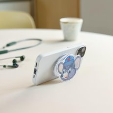 画像3: 【ナタリー・レテ / Nathalie Lete】Phone grip スマホグリップ 「Maya」｜スマホリング携帯電話アクセサリー・スマホスタンド｜落下防止・片手操作・安定化・手ブレ軽減・指楽負担軽減｜ねこ猫ネコcat (3)