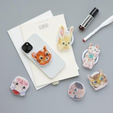 画像6: 【ナタリー・レテ / Nathalie Lete】Phone grip スマホグリップ 「Maya」｜スマホリング携帯電話アクセサリー・スマホスタンド｜落下防止・片手操作・安定化・手ブレ軽減・指楽負担軽減｜ねこ猫ネコcat (6)