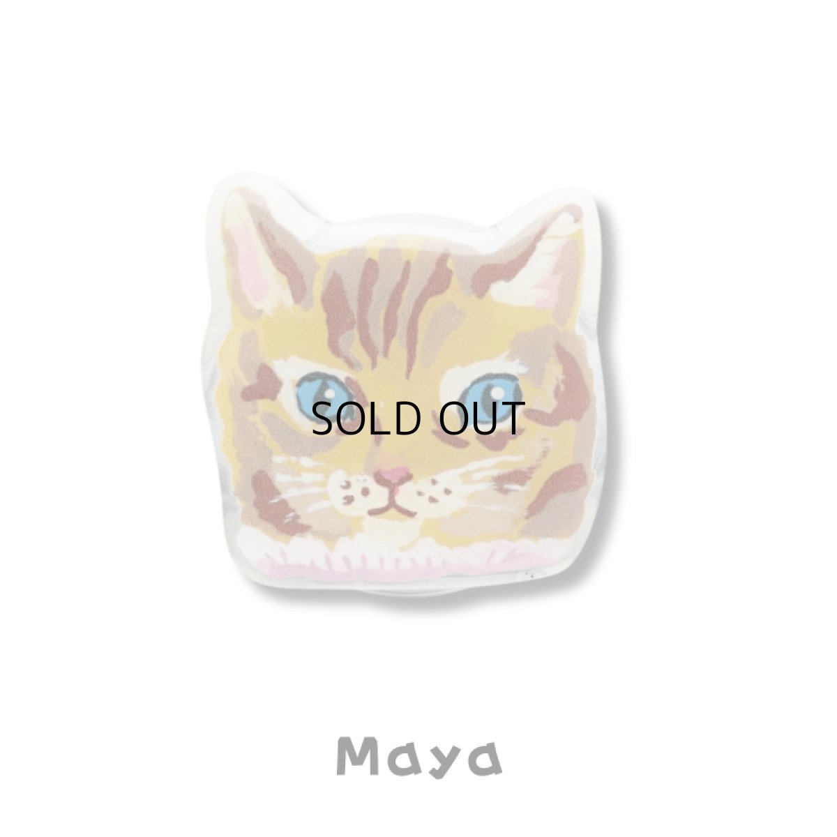 画像1: 【ナタリー・レテ / Nathalie Lete】Phone grip スマホグリップ 「Maya」｜スマホリング携帯電話アクセサリー・スマホスタンド｜落下防止・片手操作・安定化・手ブレ軽減・指楽負担軽減｜ねこ猫ネコcat (1)