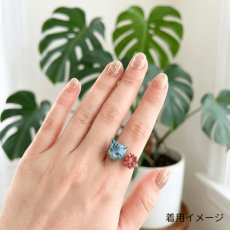 画像9: 【ナタリー・レテ / Nathalie Lete】Two motifs ring Blue Cat Size:11｜真鍮の指輪 ブラスリング 11号｜アクセサリー 猫ねこネコ (9)