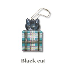 画像3: 【Nathalie Lete】Key Chain mirror Cat51123｜キーチェーンミラー　キャット51123｜選べる4種類♪Maya/Gray cat/Blue eye/Black cat (3)