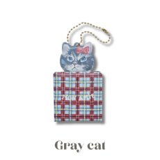 画像7: 【Nathalie Lete】Key Chain mirror Cat51123｜キーチェーンミラー　キャット51123｜選べる4種類♪Maya/Gray cat/Blue eye/Black cat (7)