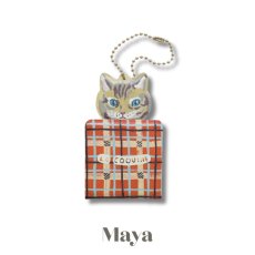 画像5: 【Nathalie Lete】Key Chain mirror Cat51123｜キーチェーンミラー　キャット51123｜選べる4種類♪Maya/Gray cat/Blue eye/Black cat (5)