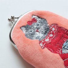 画像11: 【Nathalie Lete】Long Purse Cat 51122｜ナタリー・レテ　ロングパース　猫刺繍｜4種類から選べる♪Maya/Gray cat/Blue eye/Black cat (11)
