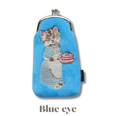 画像2: 【Nathalie Lete】Long Purse Cat 51122｜ナタリー・レテ　ロングパース　猫刺繍｜4種類から選べる♪Maya/Gray cat/Blue eye/Black cat (2)