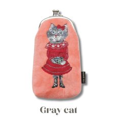 画像8: 【Nathalie Lete】Long Purse Cat 51122｜ナタリー・レテ　ロングパース　猫刺繍｜4種類から選べる♪Maya/Gray cat/Blue eye/Black cat (8)