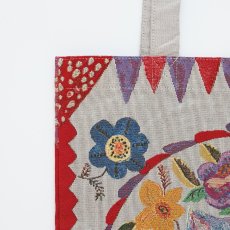 画像3: 【ナタリー・レテ / Nathalie Lete】Rectangle tote bag Blue cat レクタングル トート バッグ ブルー キャット｜猫ネコねこcat (3)