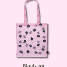 画像3: 【Nathalie Lete】Organdy Tote bag｜ナタリー・レテ　オーガンジートートバッグ｜4種類から選べる♪Maya/Gray cat/Blue eye/Black cat｜猫ねこネコ (3)