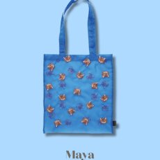 画像7: 【Nathalie Lete】Organdy Tote bag｜ナタリー・レテ　オーガンジートートバッグ｜4種類から選べる♪Maya/Gray cat/Blue eye/Black cat｜猫ねこネコ (7)