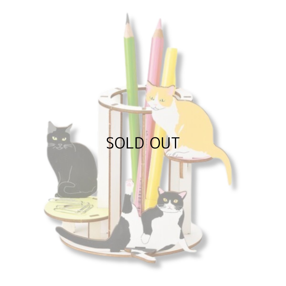 画像2: 【SETO CRAFT／セトクラフト】デスクの上のキャットタワー｜キャットタワー型ペンスタンド (2)