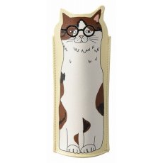 画像1: 【SETO CRAFT／セトクラフト】GLASSES CASE CAT｜エキゾチックメガネ猫｜メガネケース｜サングラスケース (1)