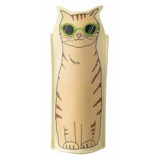 画像1: 【SETO CRAFT／セトクラフト】GLASSES CASE CAT｜スコティッシュグラサン猫｜メガネケース｜サングラスケース (1)