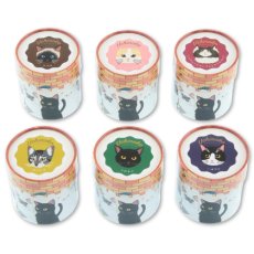 画像1: 【うちの子メイト / Uchinoko mate】Uchinoko うちのニャンコ にゃんこシリーズ 今治タオル｜オーガニックコットンハンカチ｜6種類から選べる  シャム / スコ / ノルウェージャン / サバトラ / クロ / ハチワレ｜ねこ猫ネコ (1)