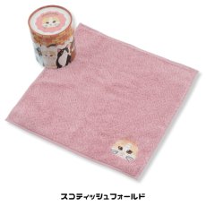 画像4: 【うちの子メイト / Uchinoko mate】Uchinoko うちのニャンコ にゃんこシリーズ 今治タオル｜オーガニックコットンハンカチ｜6種類から選べる  シャム / スコ / ノルウェージャン / サバトラ / クロ / ハチワレ｜ねこ猫ネコ (4)