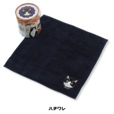 画像13: 【うちの子メイト / Uchinoko mate】Uchinoko うちのニャンコ にゃんこシリーズ 今治タオル｜オーガニックコットンハンカチ｜6種類から選べる  シャム / スコ / ノルウェージャン / サバトラ / クロ / ハチワレ｜ねこ猫ネコ (13)