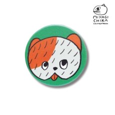 画像1: 【山鳩舎（みやぎちか）】Compact mirror YAMABATOSHA MIYAGI CHIKA｜おしゃれでかわいいデザインのコンパクトミラー　グリーン（緑） (1)