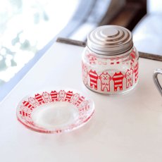 画像3: 【アデリアレトロ / ADERIA RETRO】＼キャット３点セット／ コップ ＆ プレート ＆ ボンボン入れ｜アデリアアレンジ ガラス製｜昭和レトロ復刻 コップ9お皿丸皿120小物入れ調味料ケース｜ねこ猫ネコキャットcat (3)