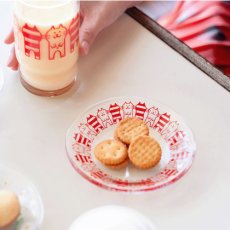 画像6: 【アデリアレトロ / ADERIA RETRO】＼キャット３点セット／ コップ ＆ プレート ＆ ボンボン入れ｜アデリアアレンジ ガラス製｜昭和レトロ復刻 コップ9お皿丸皿120小物入れ調味料ケース｜ねこ猫ネコキャットcat (6)