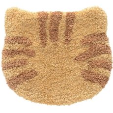 画像1: 【AND PACKABLE／アンドパッカブル】猫型もこもこチェアパッド　◆ 茶トラ | チャトラ | 猫 | ネコ | cat ◆ (1)