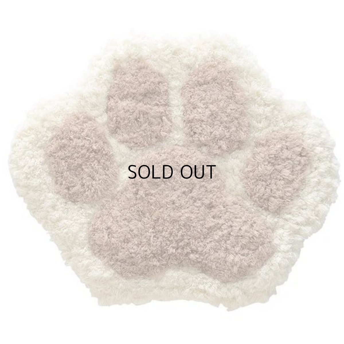 画像1: 【AND PACKABLE／アンドパッカブル】猫の肉球型もこもこチェアパッド　◆ 肉球 | 猫 | ネコ | cat ◆ (1)