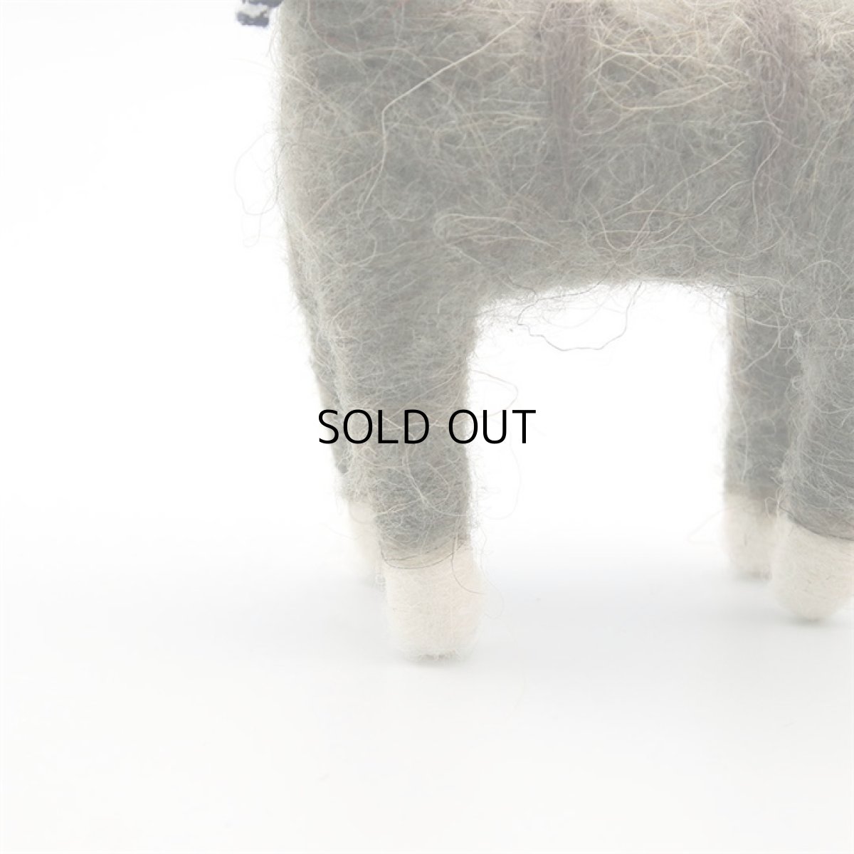 画像6: 【アジアン雑貨・エスニック輸入雑貨】フェルトキャットオブジェ(グレー) ｜ 猫ネコcat (6)