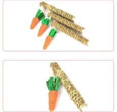 画像4: 国内発送｜ペット用品　天然サイザル麻　人参じゃらし付きキャットツリー★ミニ｜ミニキャットポール｜かじかじ　爪とぎ｜おもちゃ　運動　気分転換　スキンシップ　リラックス (4)