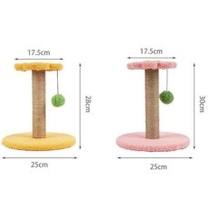 画像8: 国内発送｜ペット用品　天然サイザル麻　ゆらゆらボール＆お花のキャットポール★ミニ｜ピンク｜ミニキャットツリー｜かじかじ爪とぎガリガリ｜おもちゃ　運動　気分転換　スキンシップ　リラックス　組み立て簡単　子猫ちゃんに (8)